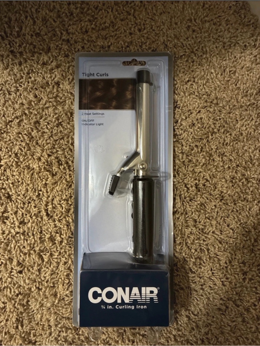 Conair 3/4 in. Curling Iron - Black and Silver